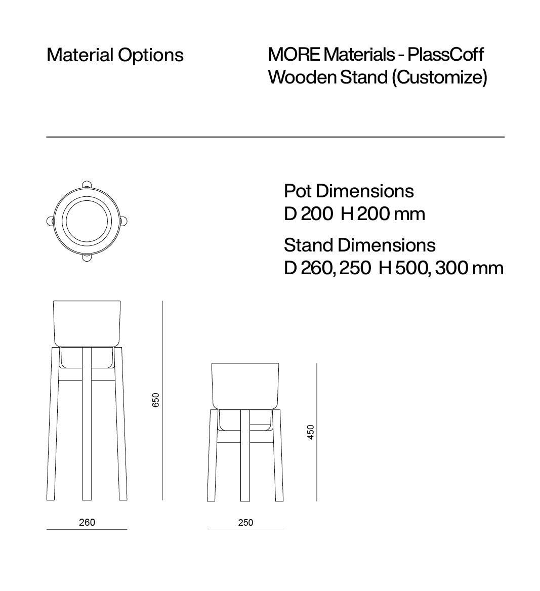 PlasCoff Plant Stand
