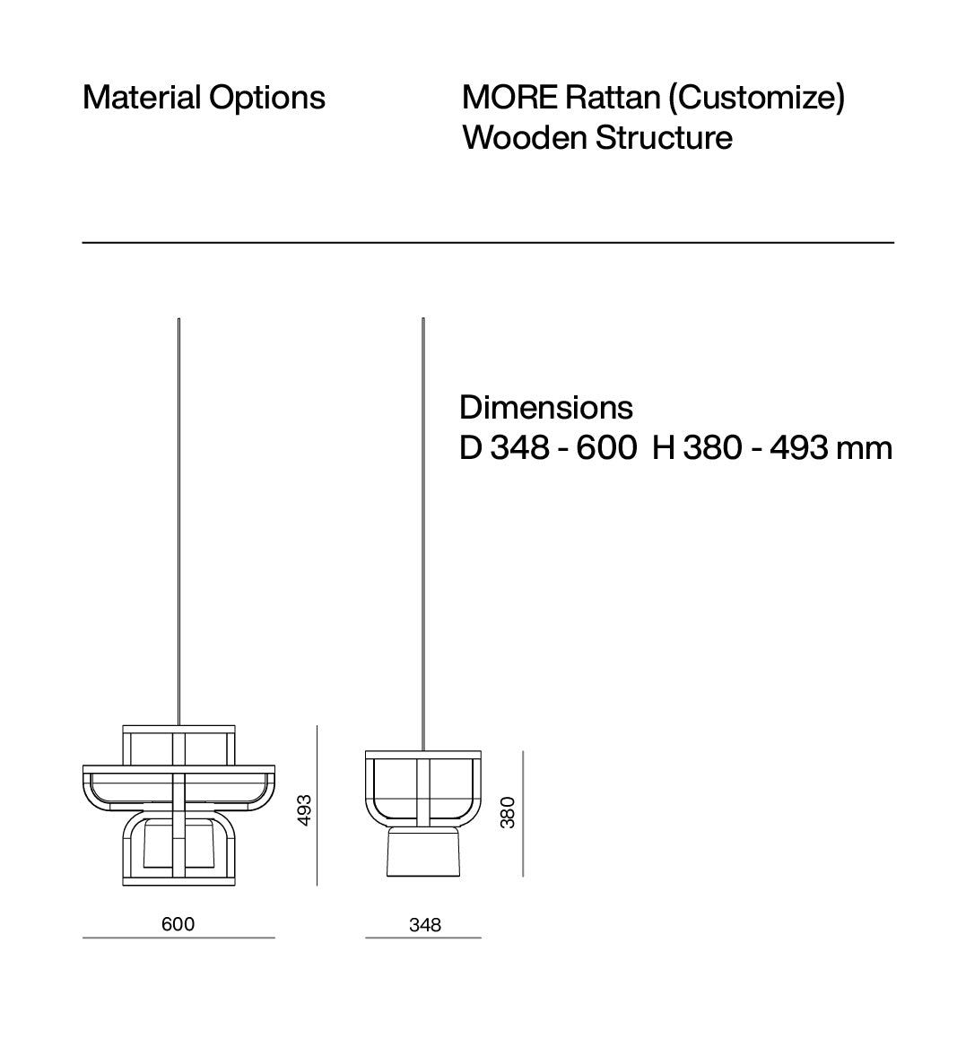 Vertical Basket - Lamp