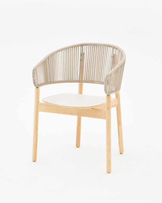 Woven Full Backrest Bound Armchair